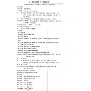 壮腰健肾片(景忠山)包装主图